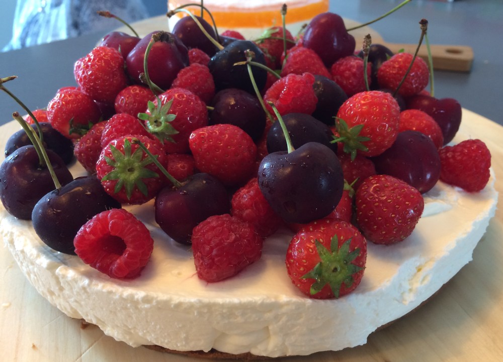 monchou taart met vers fruit