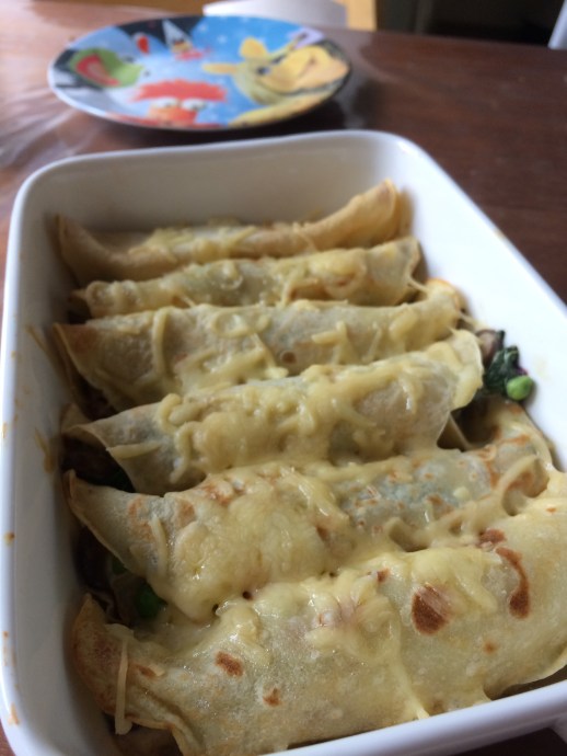 gevulde flensjes uit de oven